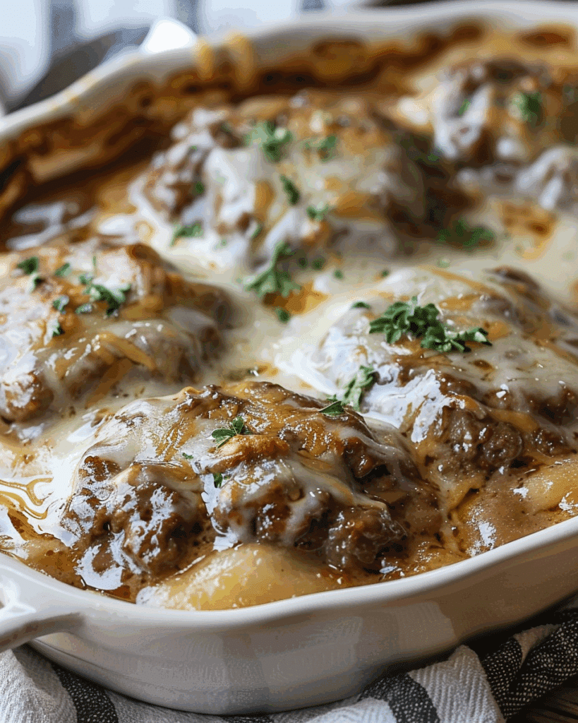 Amish Hamburger Steak Bake