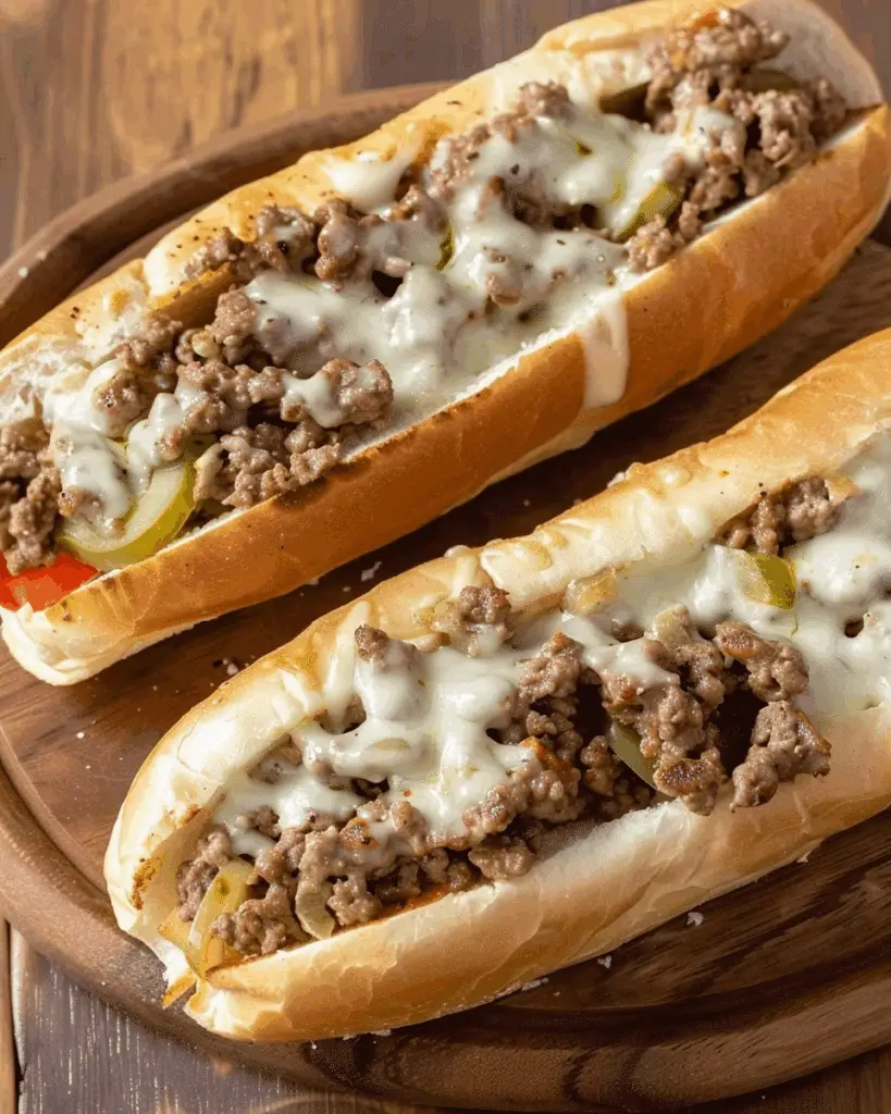30-Minute Ground Beef Philly Cheesesteaks