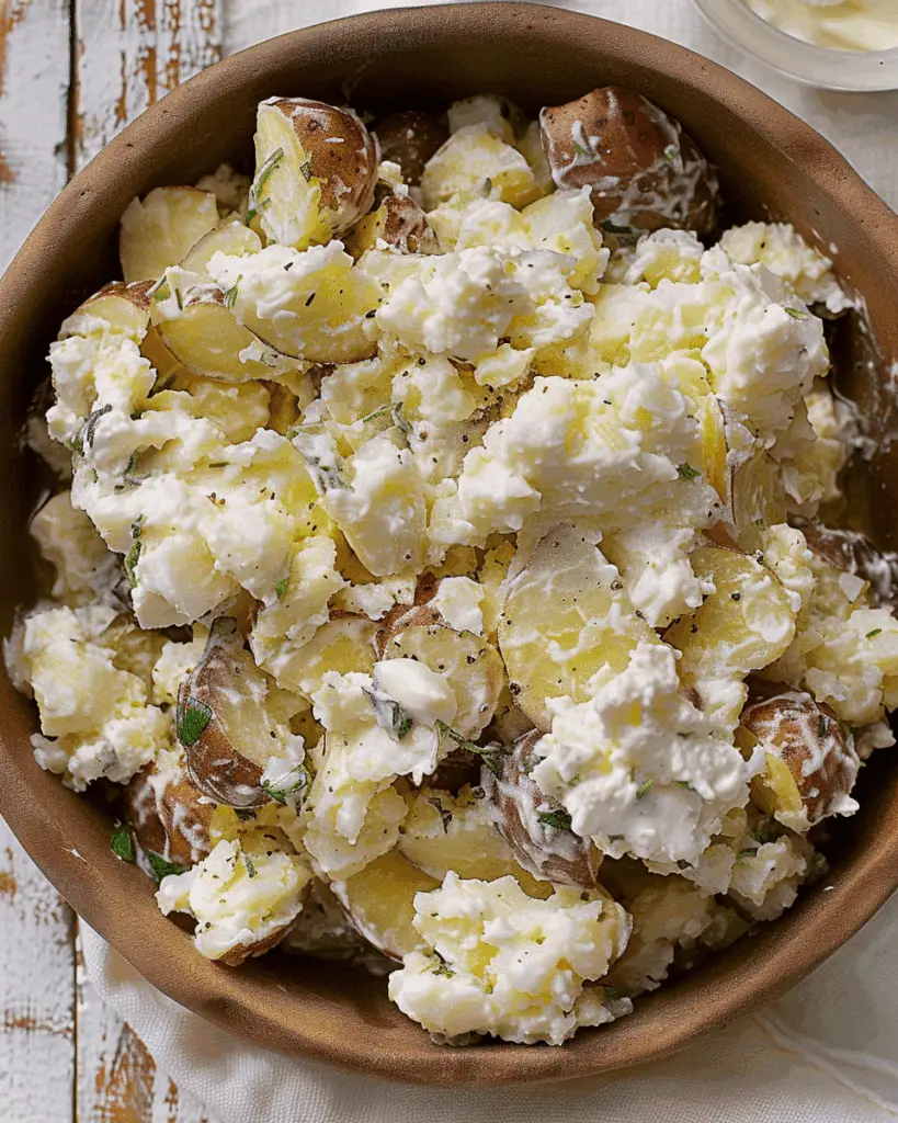 Buttermilk Herb Smashed Potato Salad