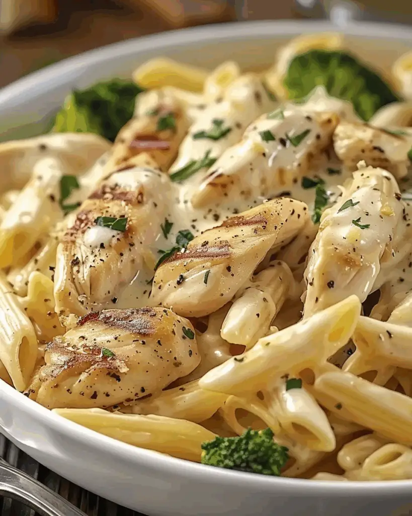 Creamy Garlic Chicken & Penne