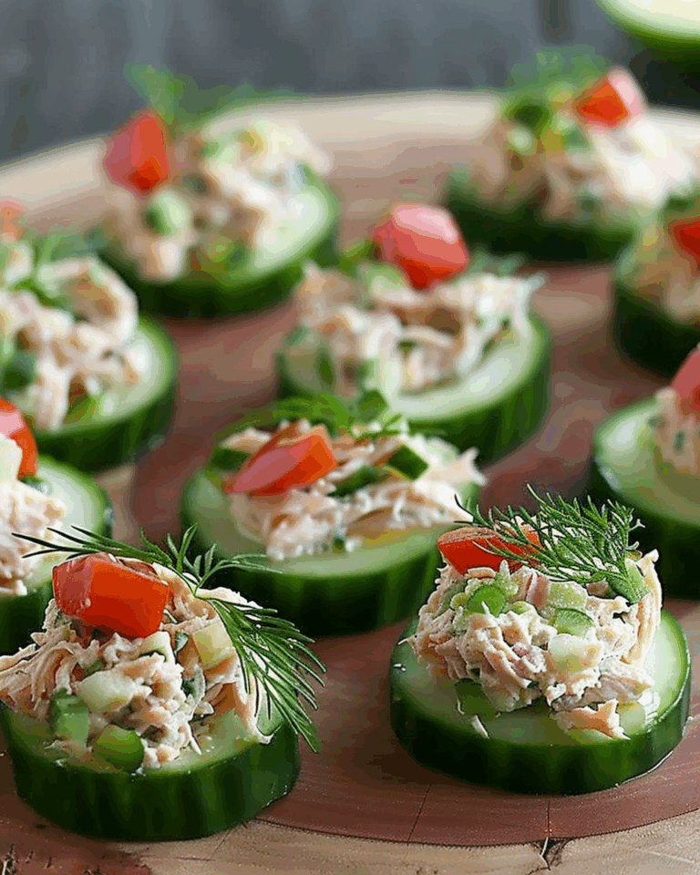 Cucumber Tuna Salad Bites
