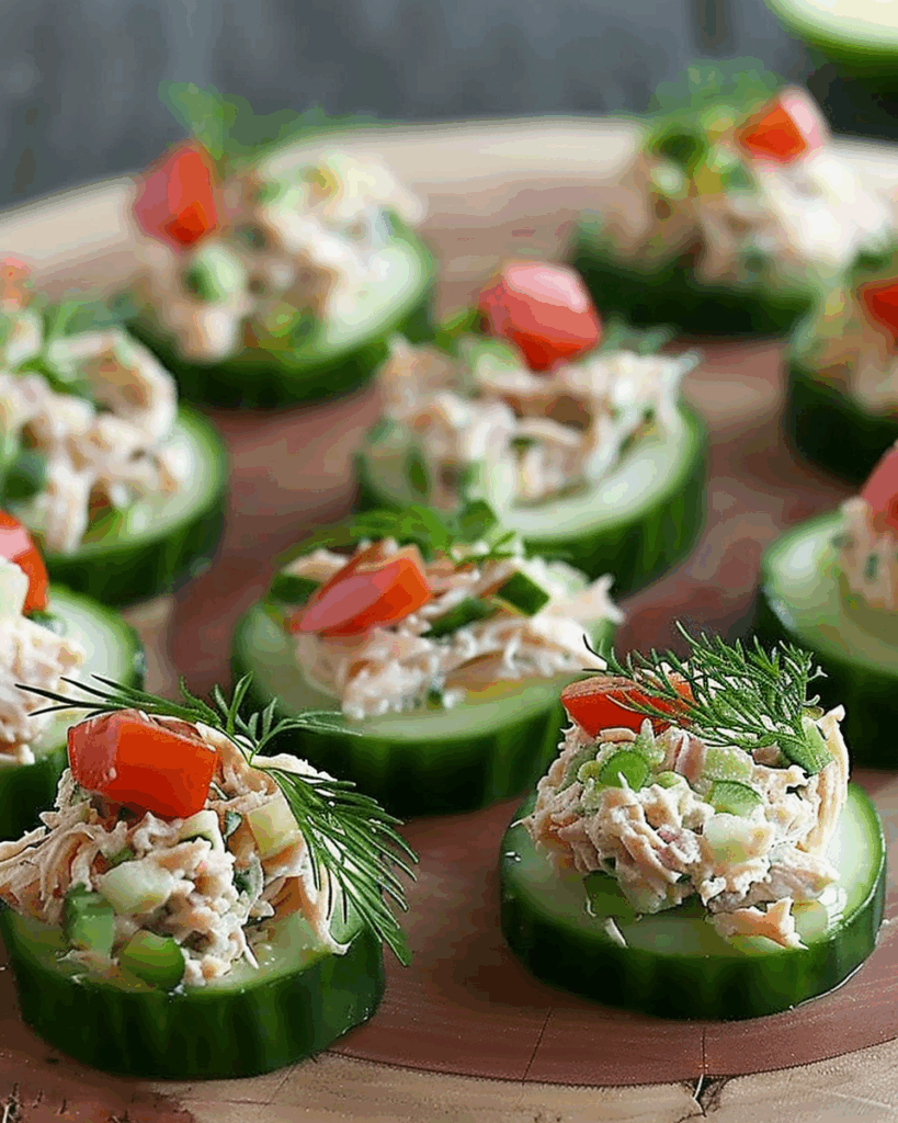 Cucumber Tuna Salad Bites