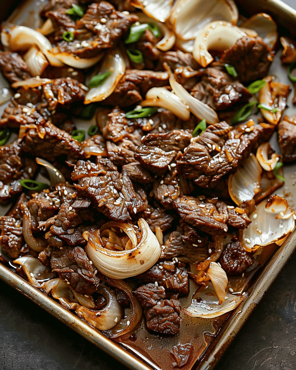 Easy Sheet Pan Beef Bulgogi