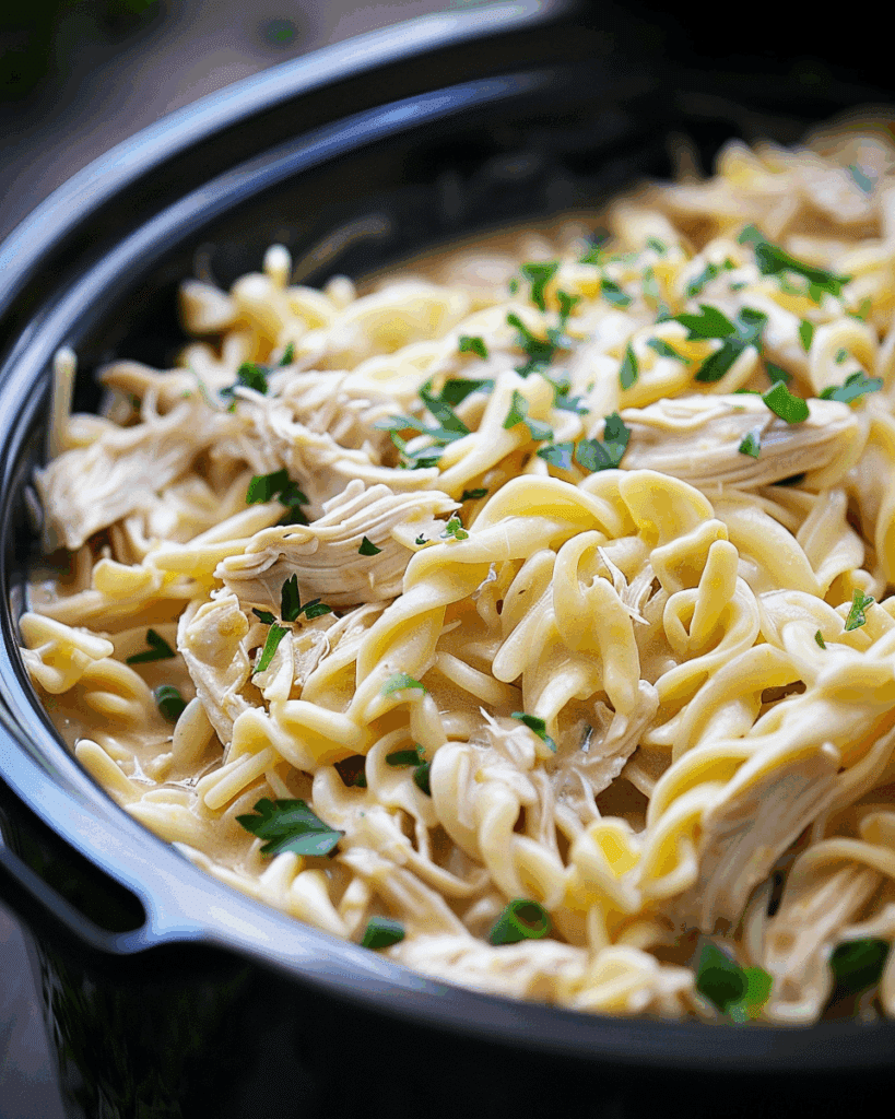 Slow Cooker Chicken and Noodles