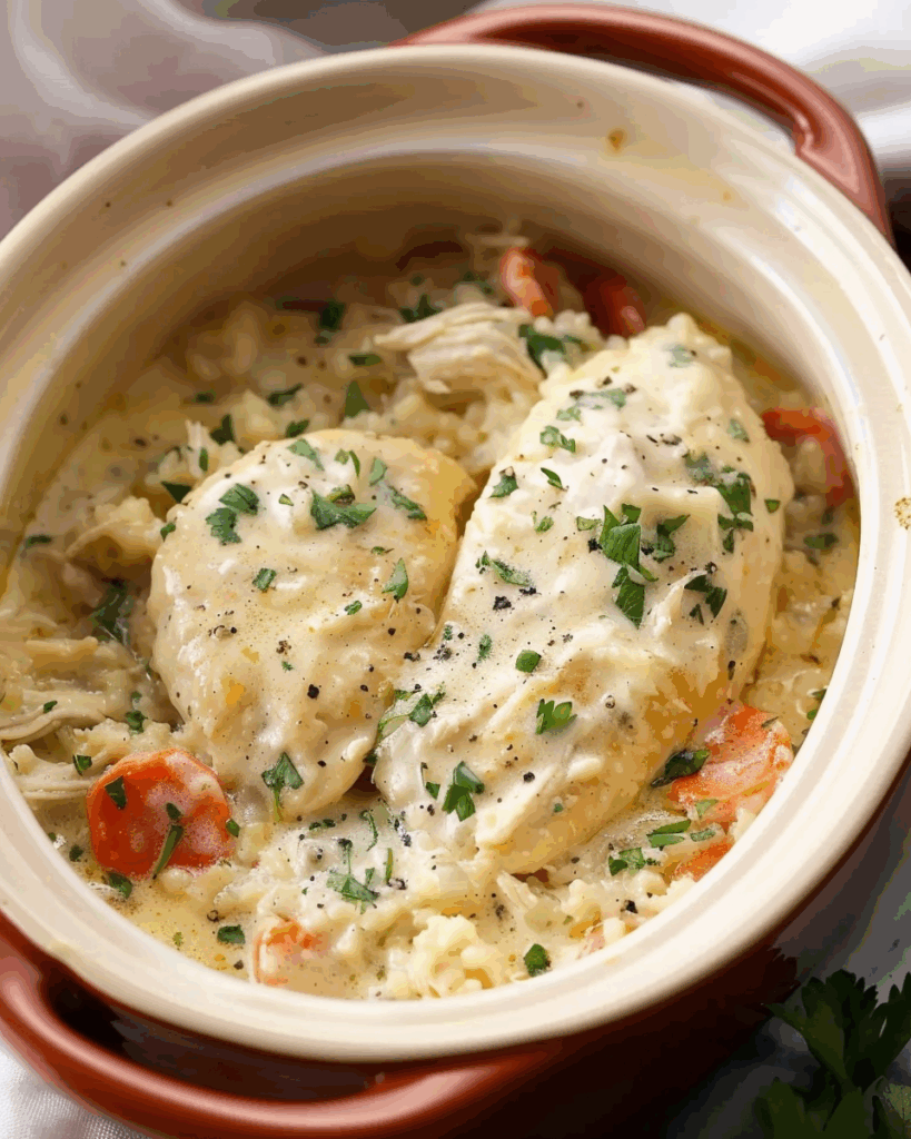 Crockpot Creamy Garlic Chicken
