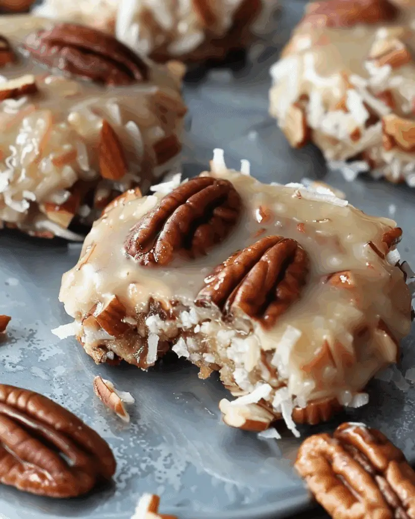 Coconut Pecan Praline Cookies