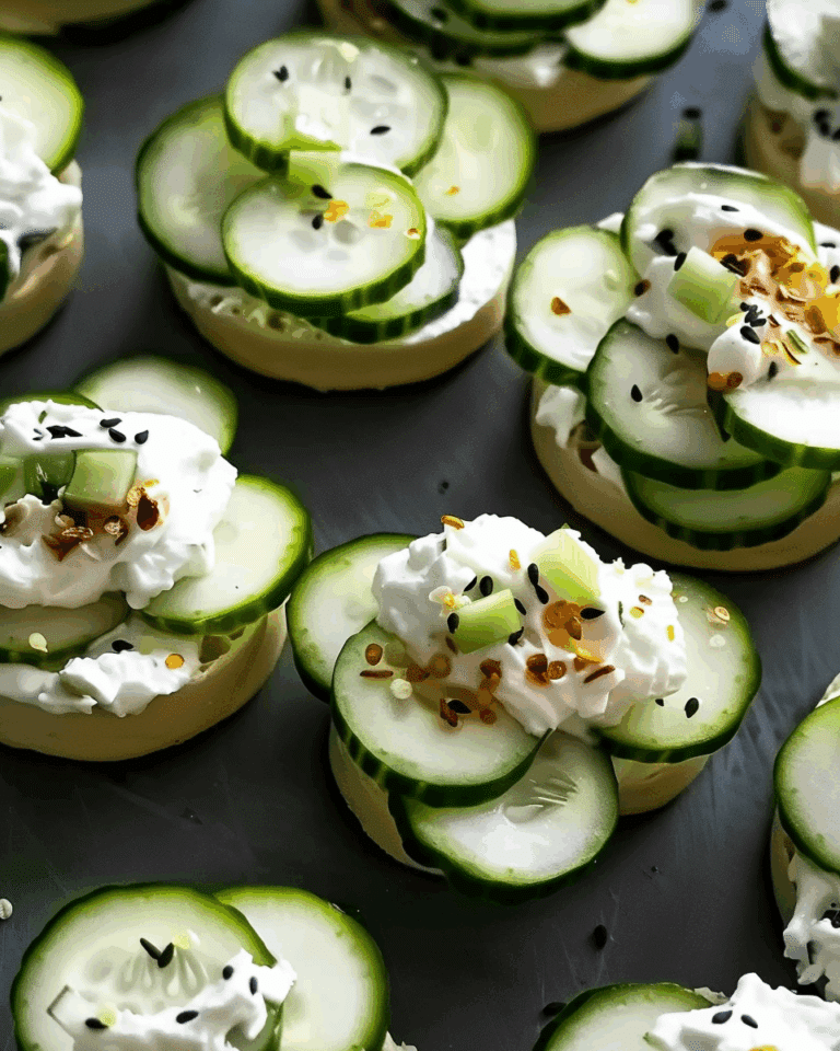 Bagel Cucumber Bites
