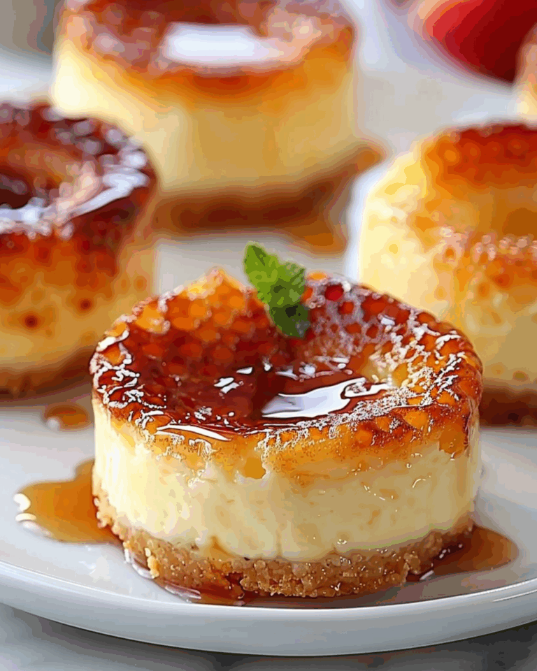 Mini Crème Brûlée Cheesecakes