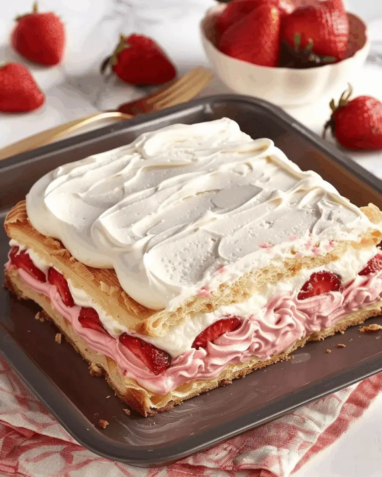 Strawberry Eclair Cake