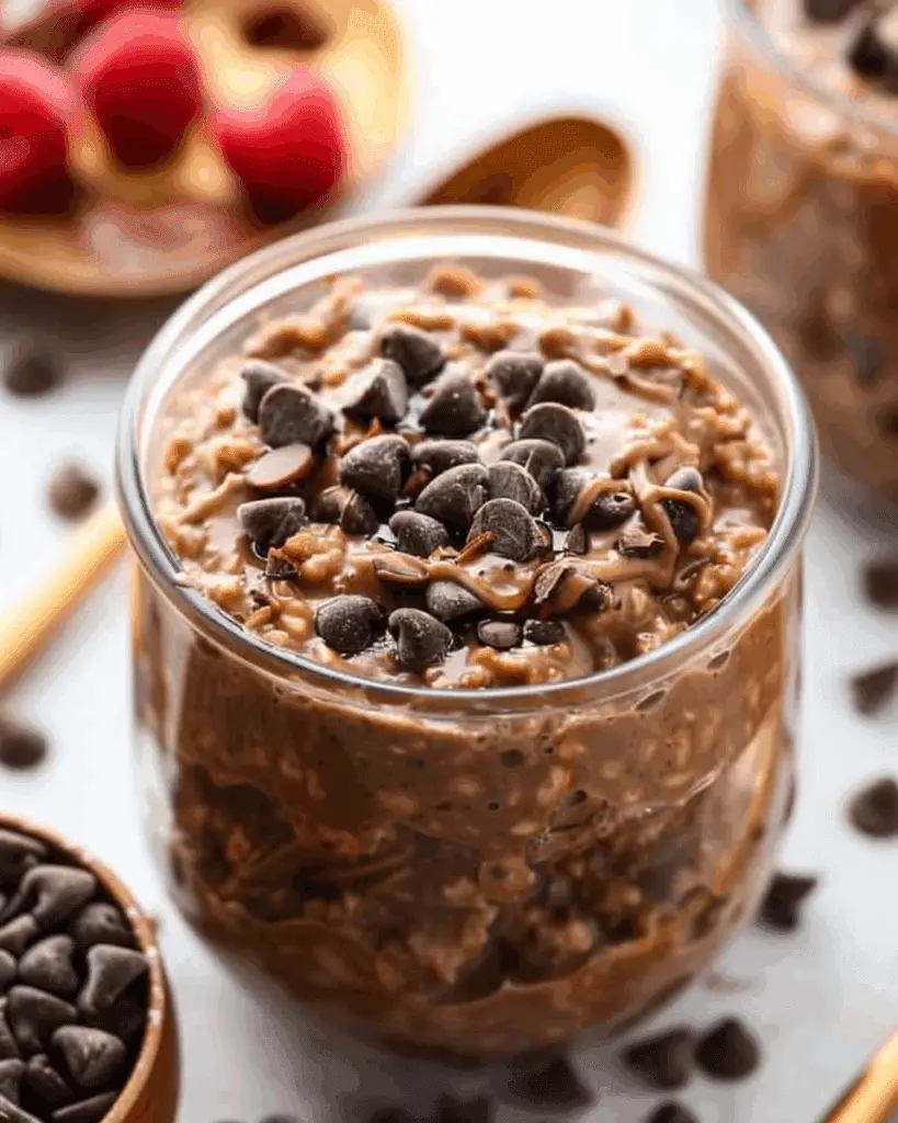 Chocolate Peanut Butter Overnight Oats