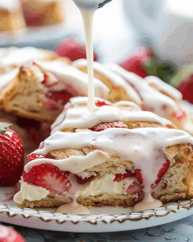 Strawberry Cream Cheese Scones