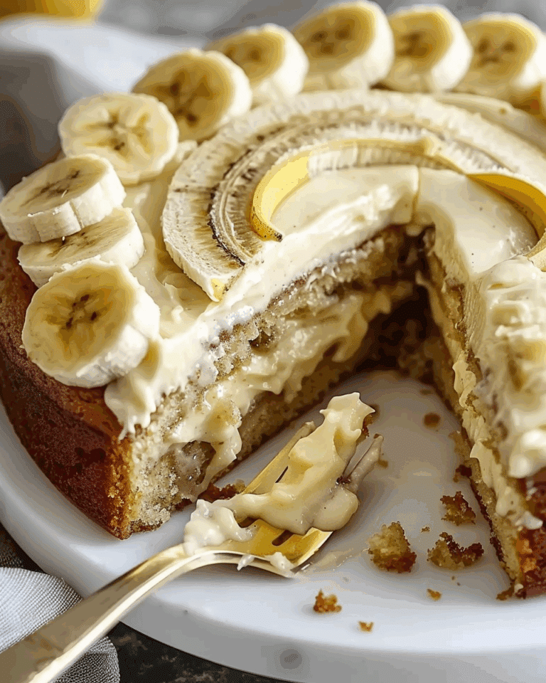 Cream Cheese Frosted Banana Cake