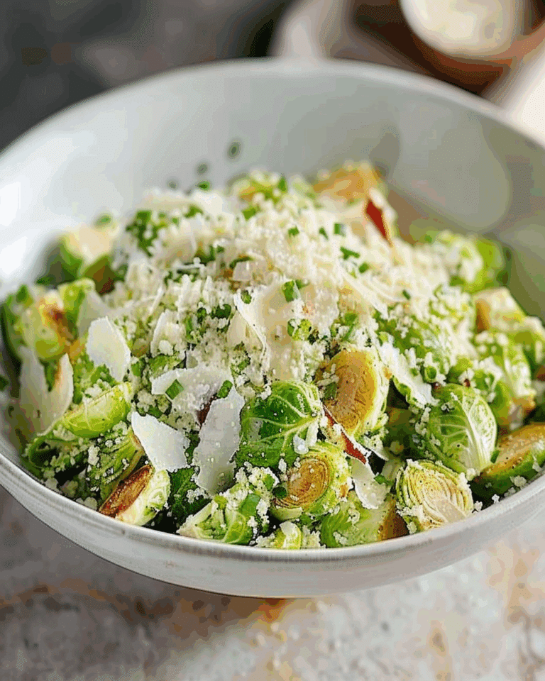 Parmesan Brussels Sprouts Salad