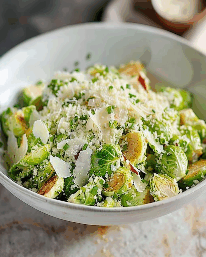 Parmesan Brussels Sprouts Salad
