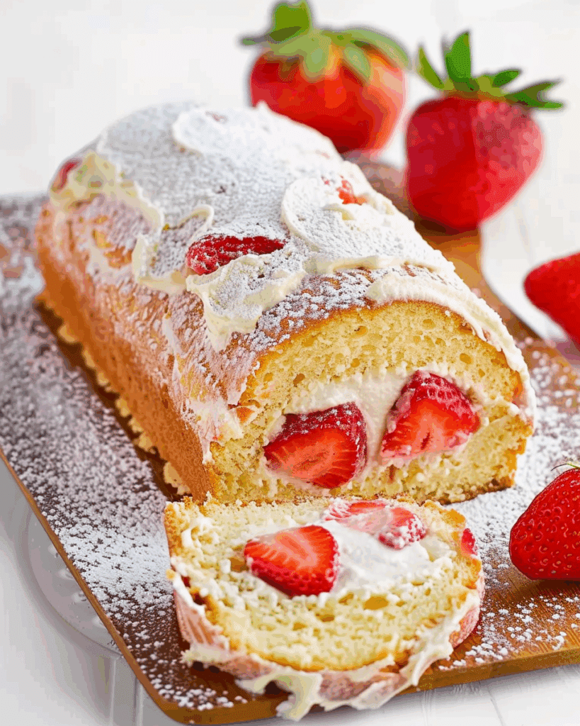 Strawberry Shortcake Cake Roll