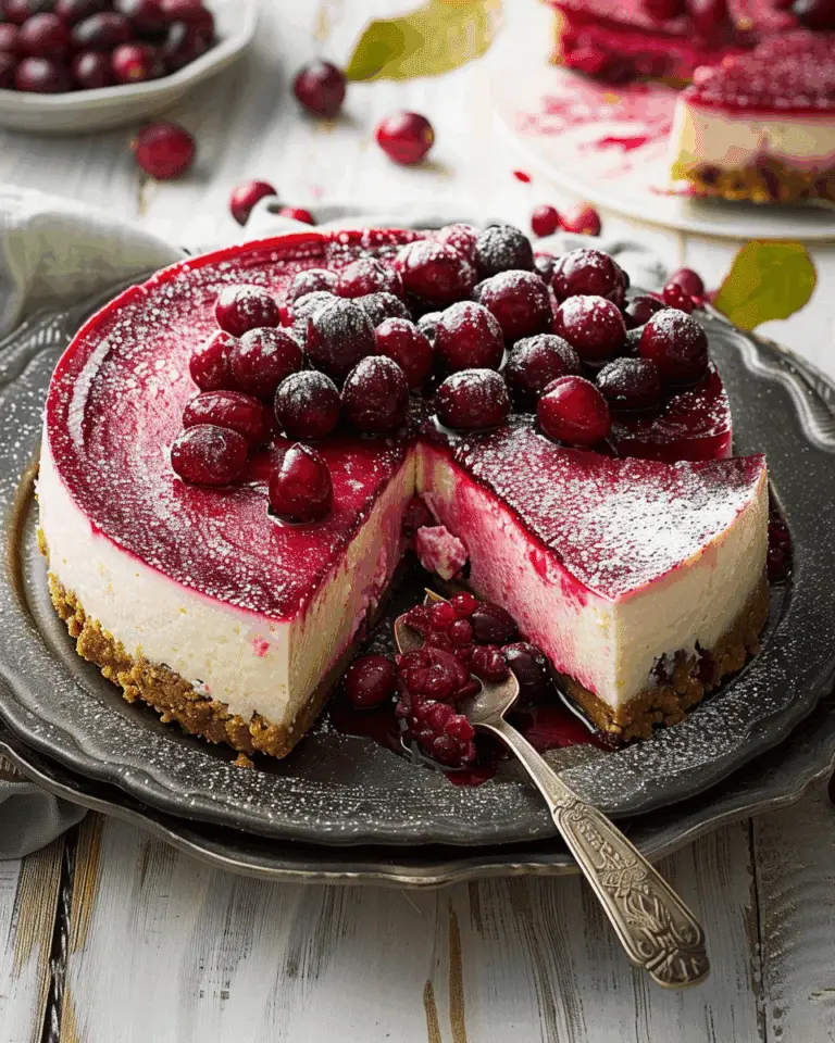 Cranberry Cheesecake