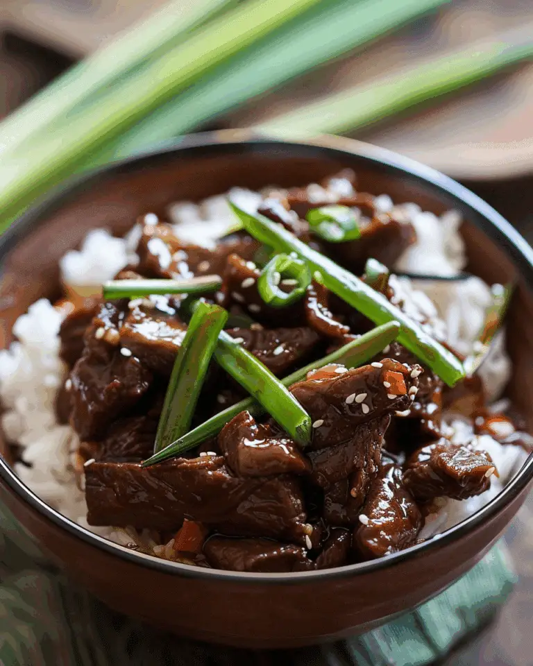 Easy Slow Cooker Mongolian Beef