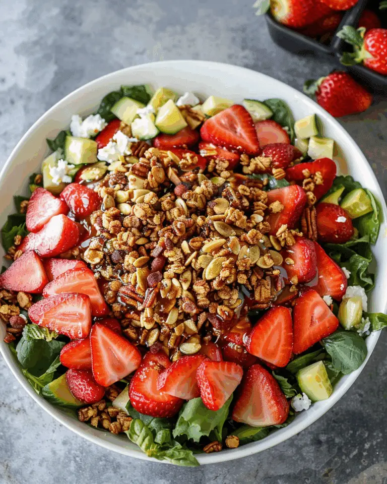 Strawberry Crunch Salad with Champagne Vinaigrette