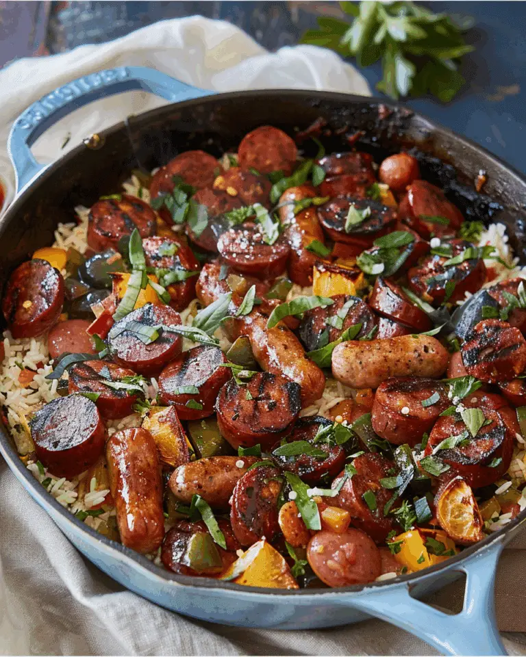 Summer Sausage Skillet with Andouille Sausage