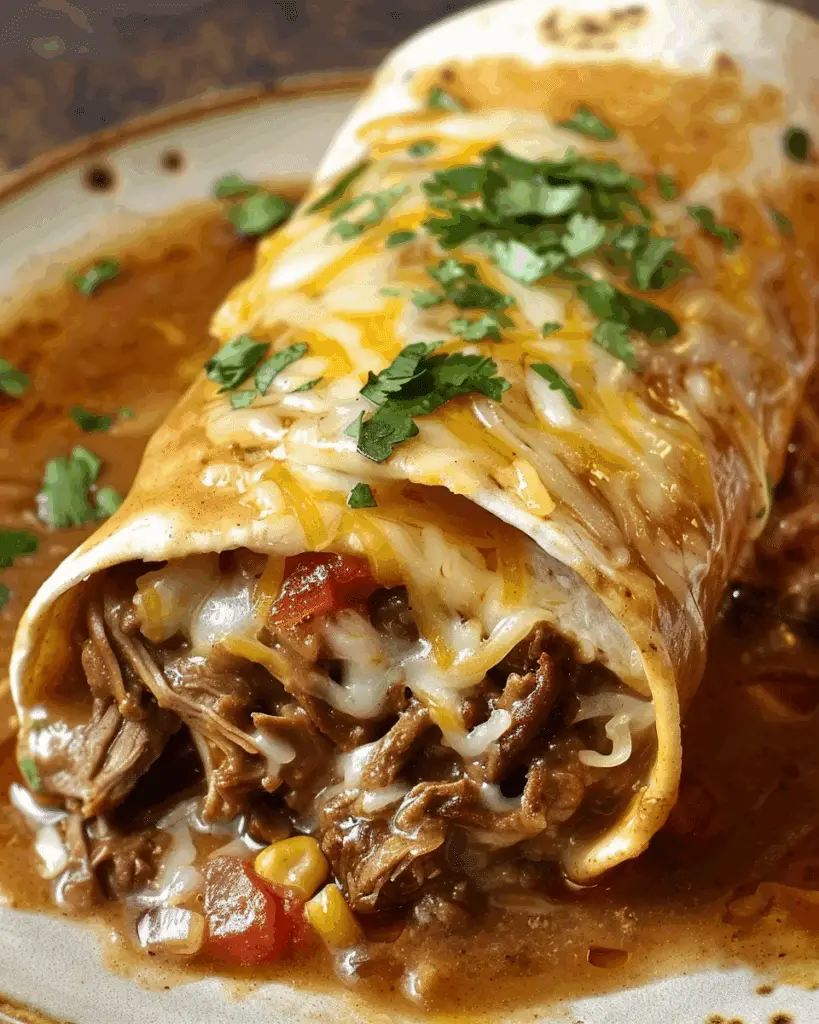 Creamy Chile Colorado Burritos