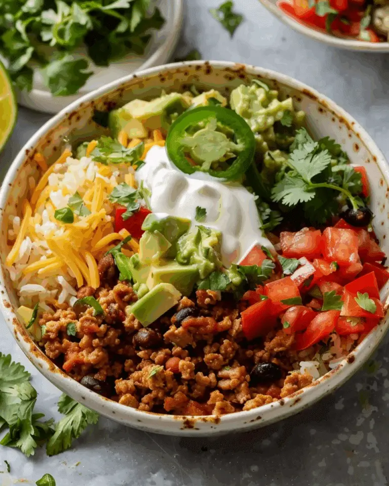 Healthy Turkey Taco Bowl