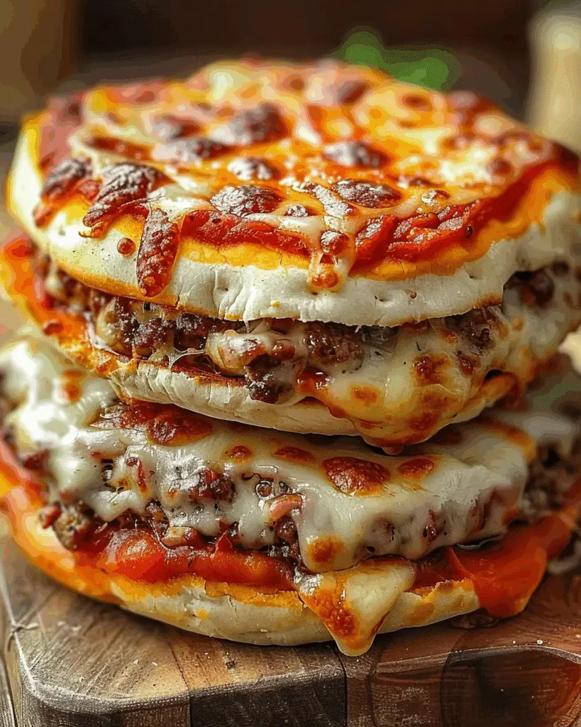 Old School Pizza Burgers