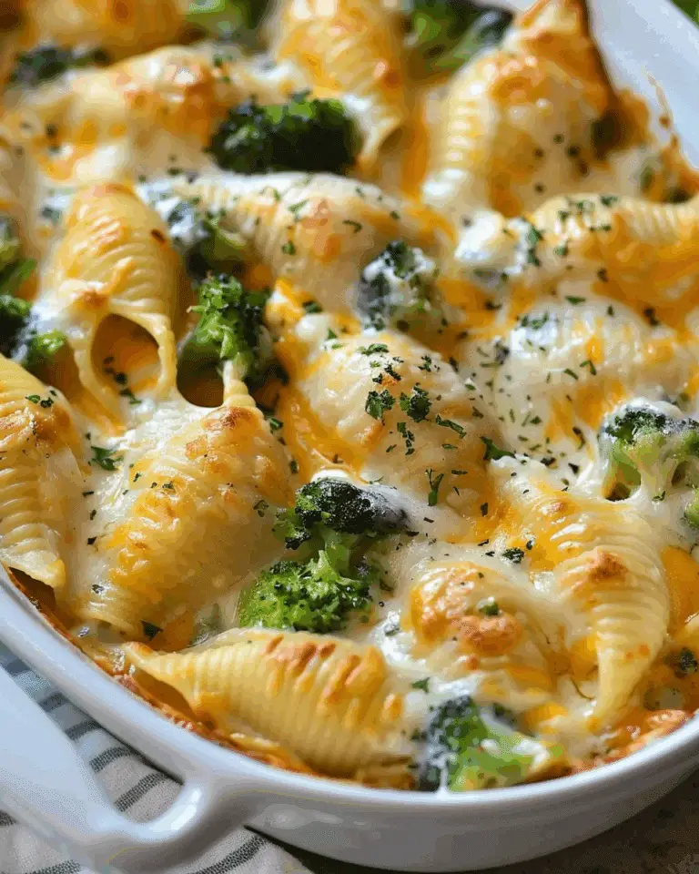 Cheesy Chicken Broccoli Shells