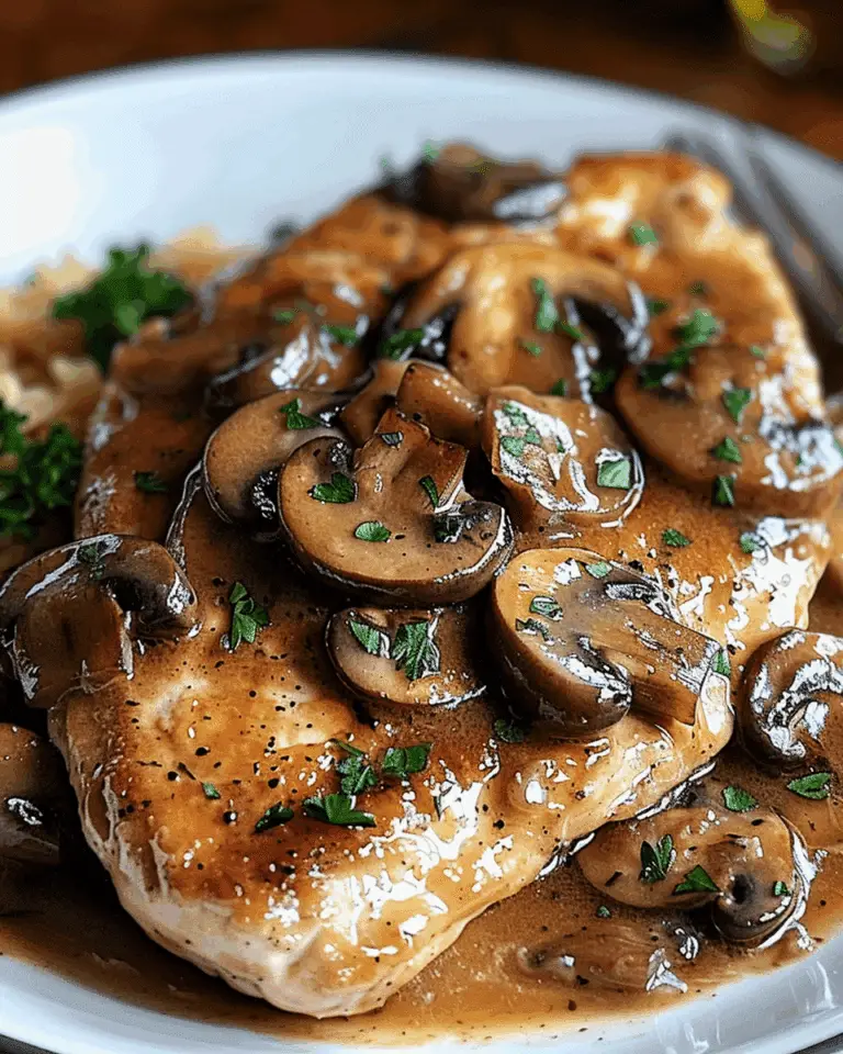 Chicken Marsala with Mushrooms (A Delicious & Easy )
