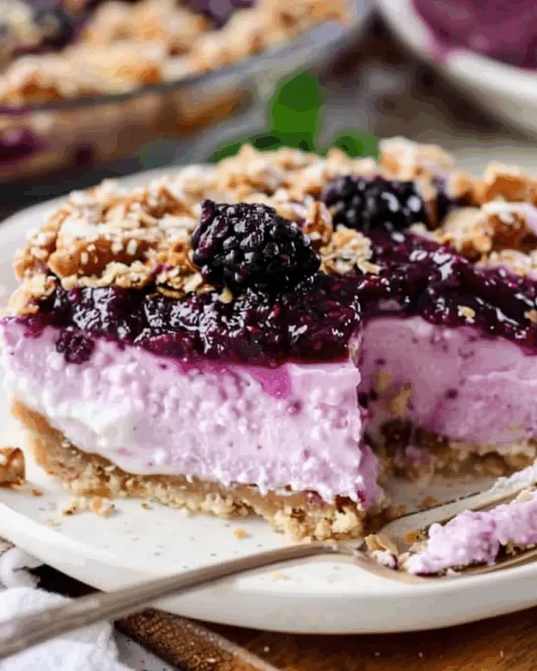 Blackberry Pretzel Dessert