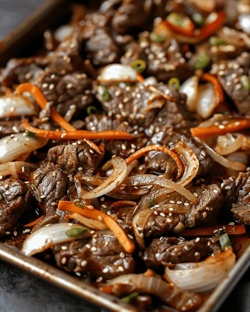 Sheet Pan Beef Bulgogi