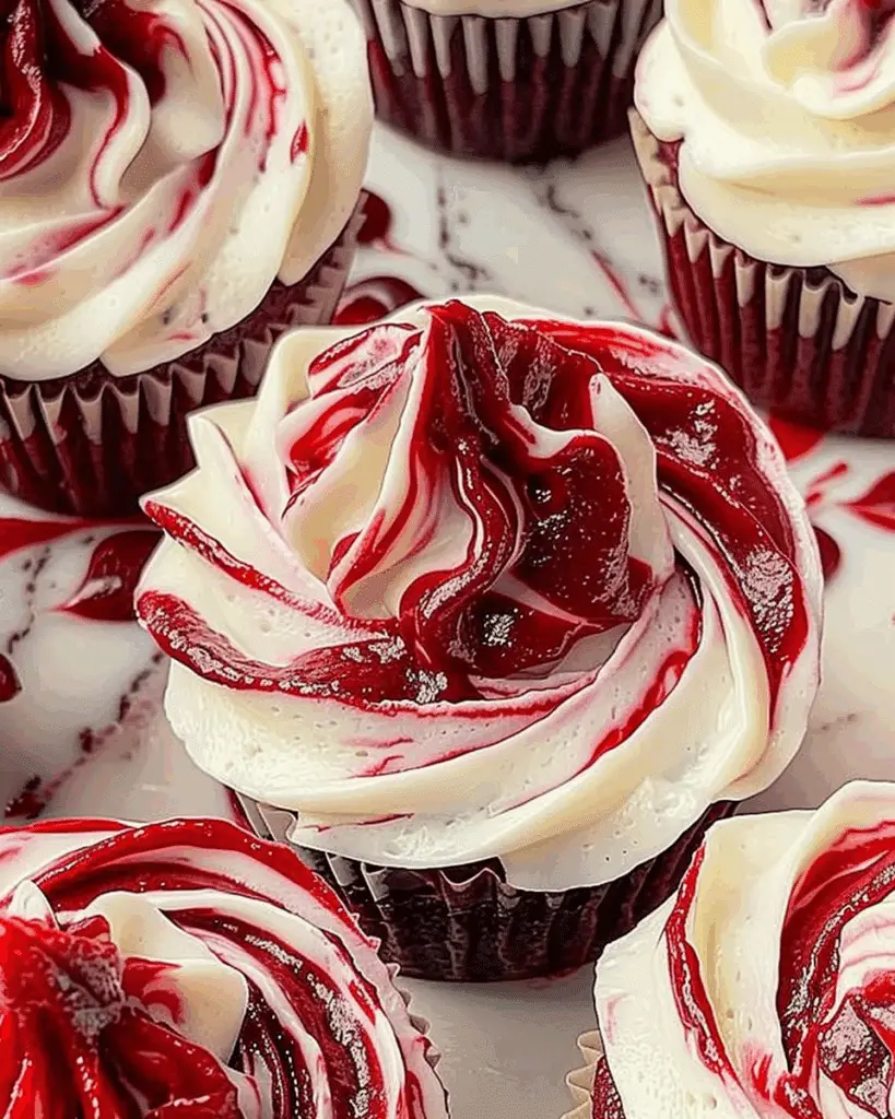 Red Velvet Marble Cupcakes