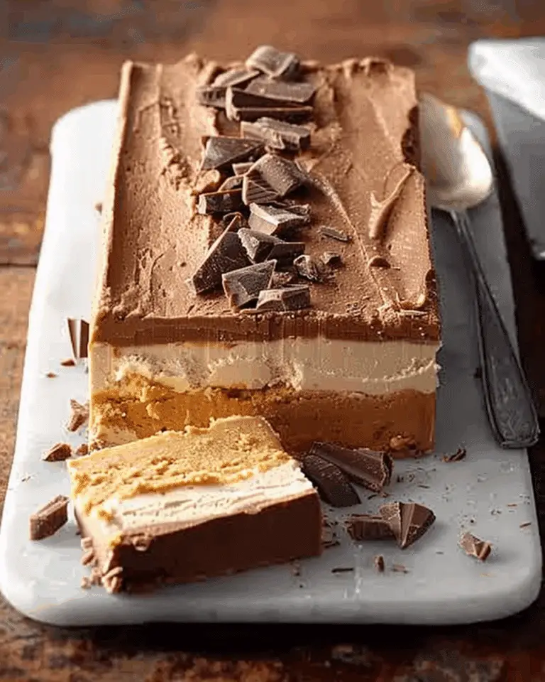 Frozen Peanut Butter and Chocolate Terrine