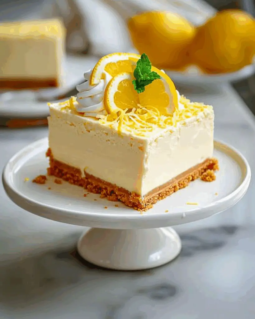 No-Bake Lemon Cheesecake