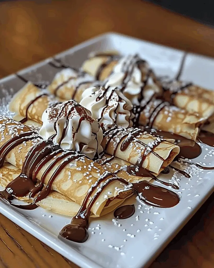 Nutella Cream-Filled Crepes