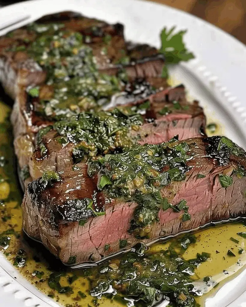 Steak with Herb Sauce