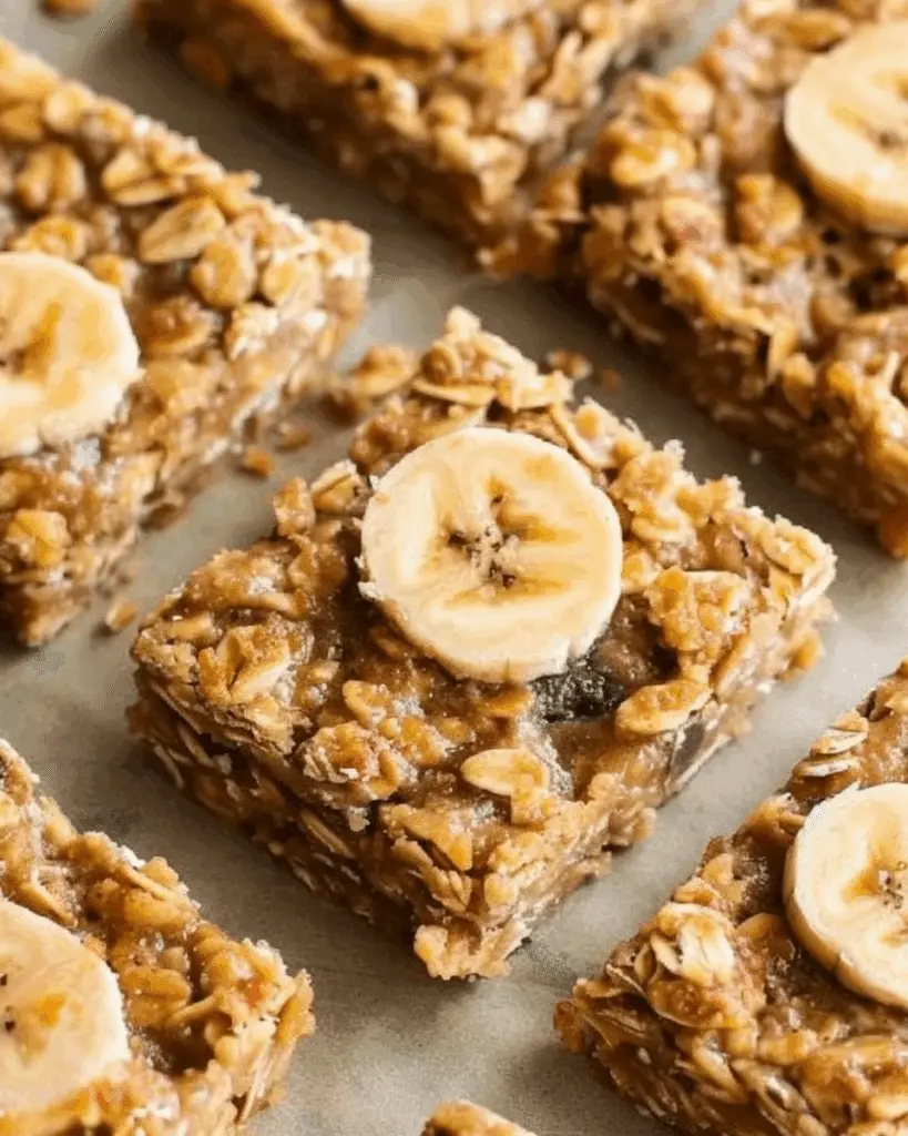 4-Ingredient Banana Oatmeal Bars