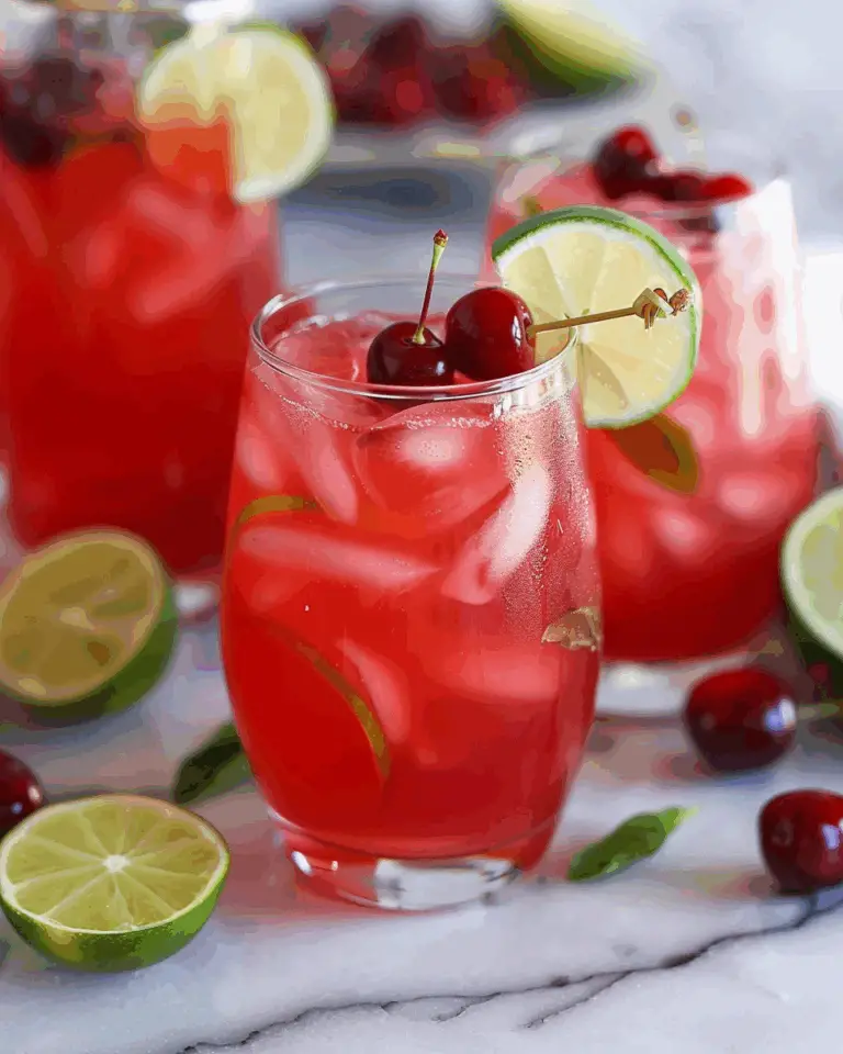 Homemade Cherry Limeade