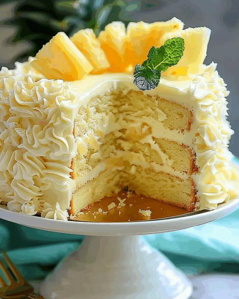 Tropical Pineapple Bliss Cake