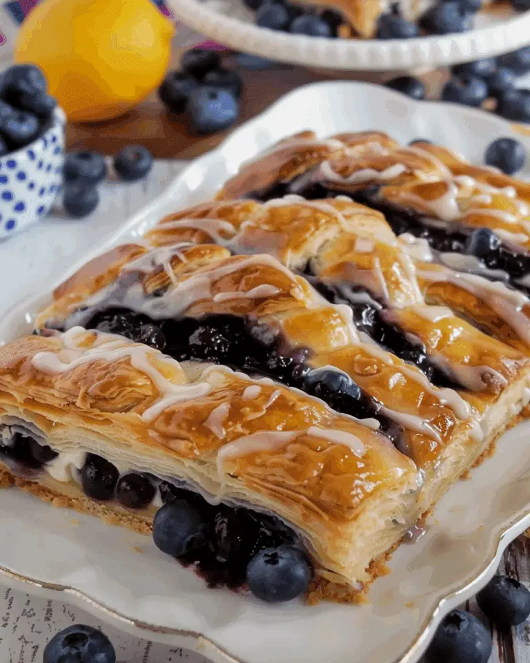 Blueberry Cream Cheese Pastry Braid