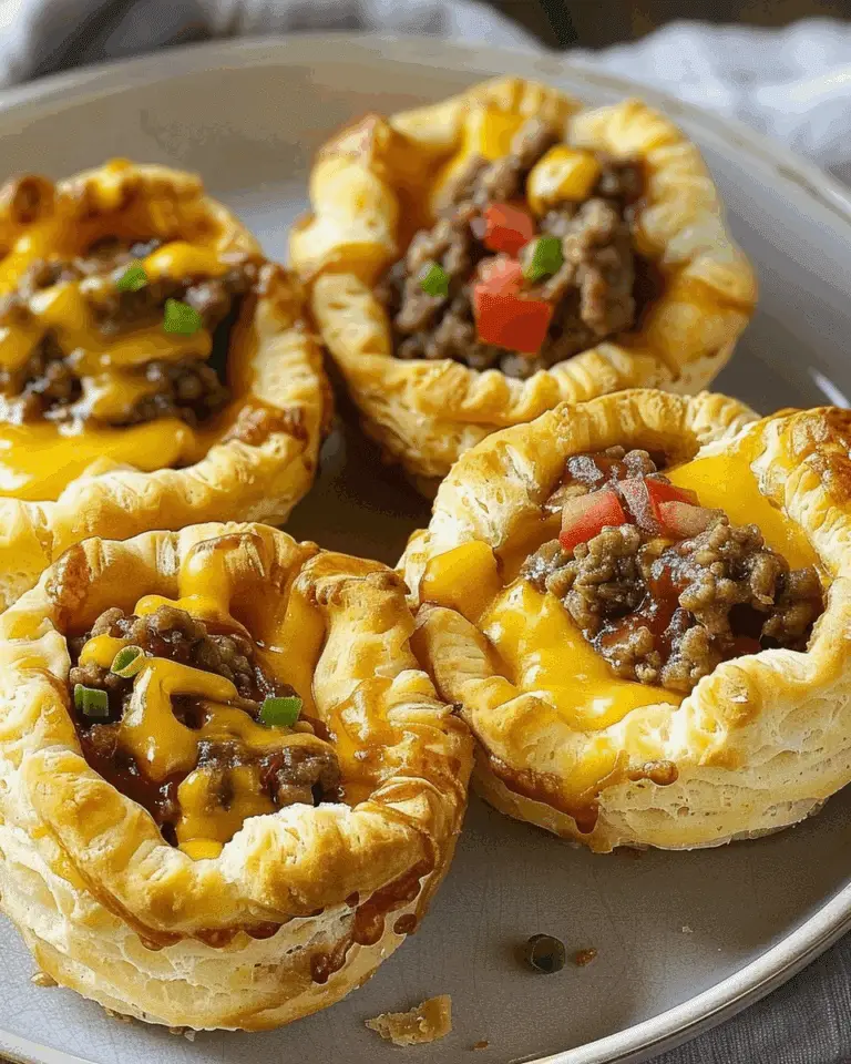 Cheeseburger Biscuit Cups