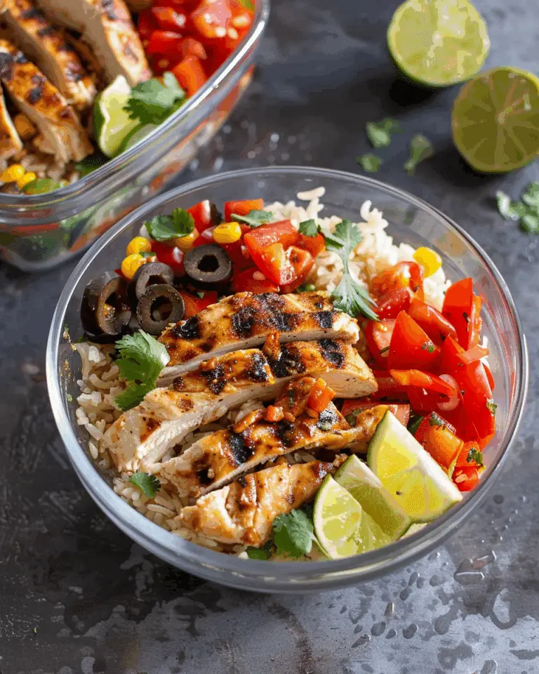 Healthy Southwestern Chicken Bowls