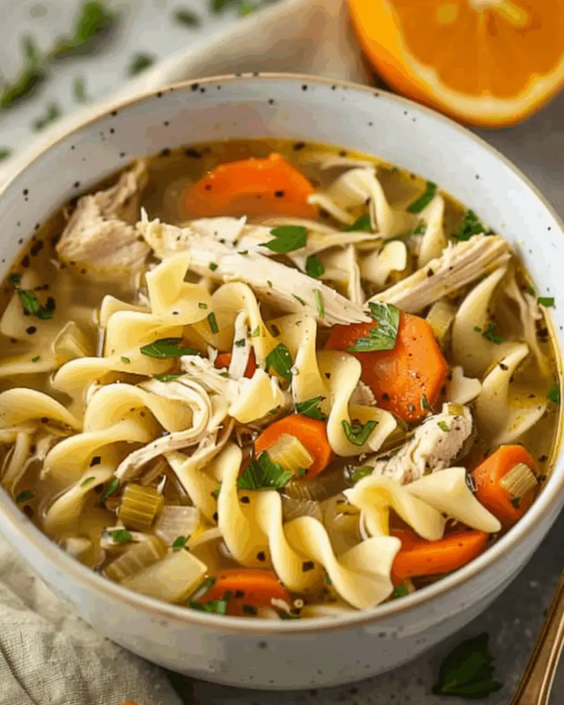 Easy Rotisserie Chicken Noodle Soup