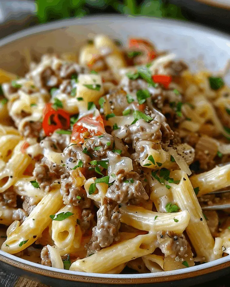 Philly Cheesesteak Pasta