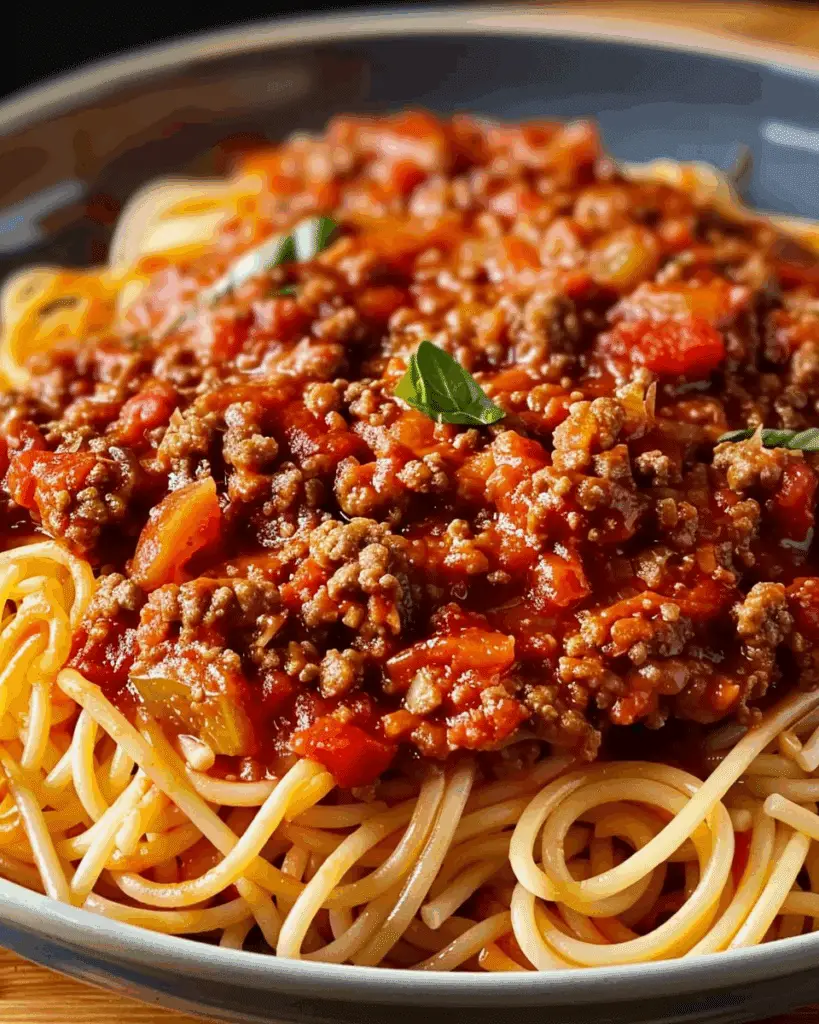 Spaghetti Meat Sauce