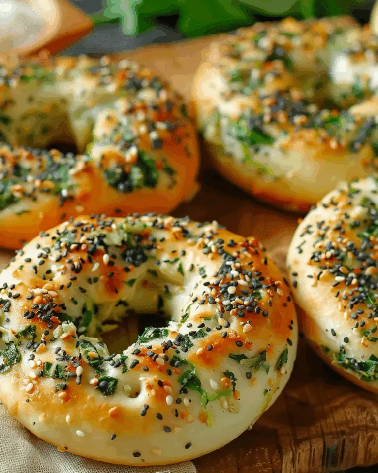 Cheesy Spinach-Artichoke Bagels