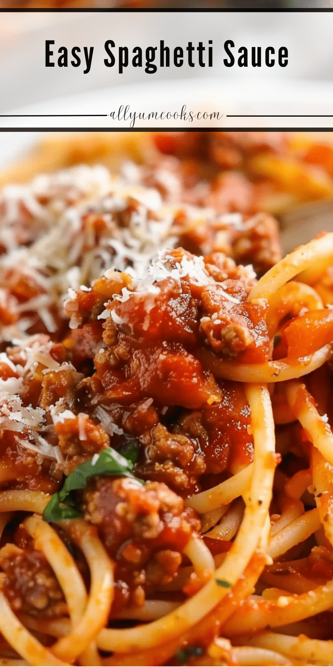 Easy Spaghetti Sauce All Yum Cooks