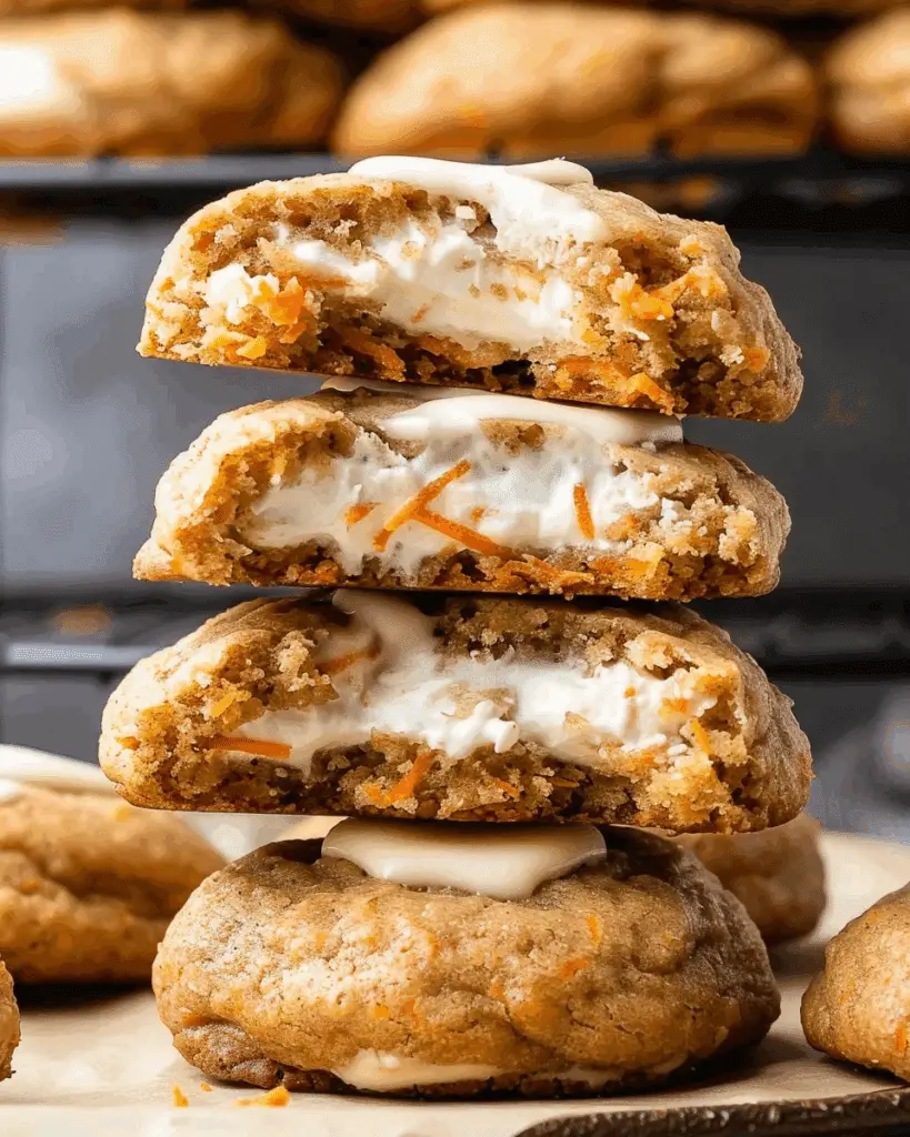 Carrot Cake Stuffed Cookies