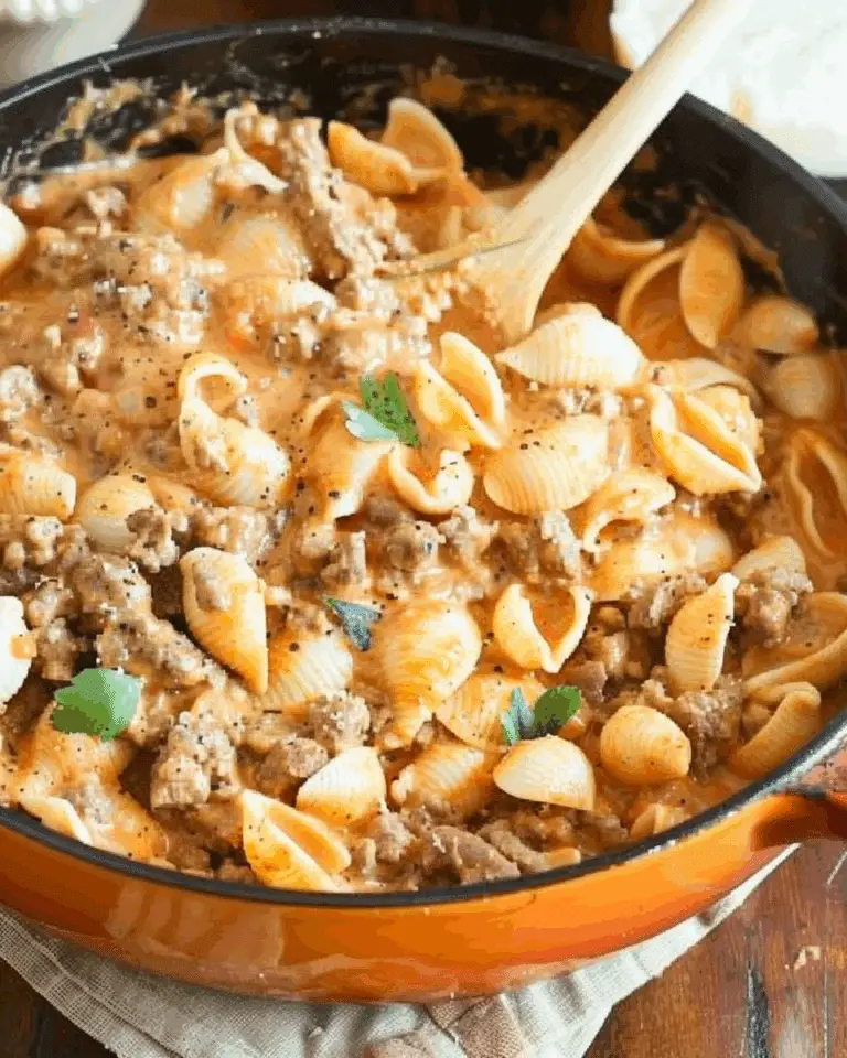 Creamy Beef and Shells