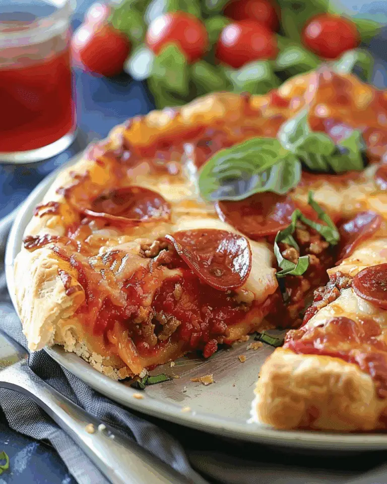 Deep Dish Pizza Pie (Easy, Cheesy, and Family-Friendly)