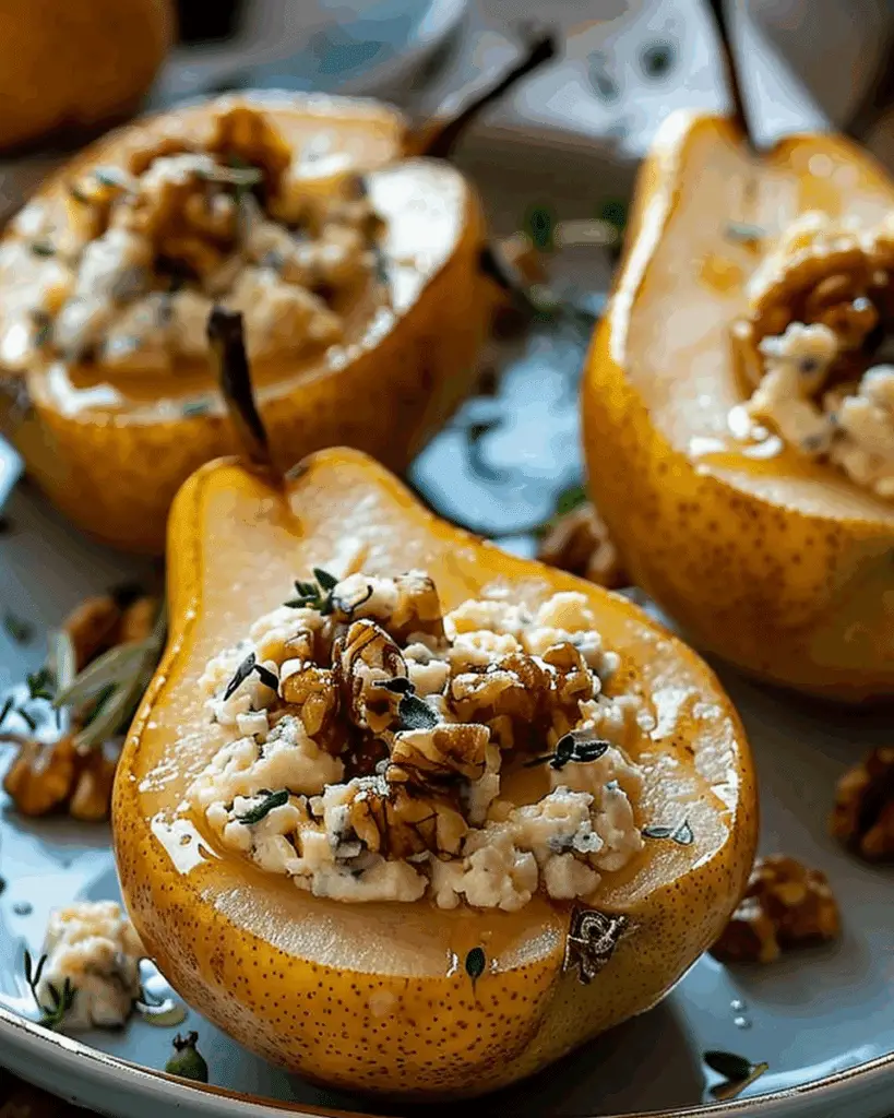 Elegant Blue Cheese Stuffed Pears